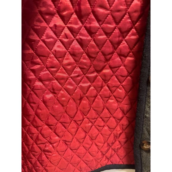 CB Wraps By Canvasbacks Quilted Wool Vest L Red & Brown - Picture 7 of 9